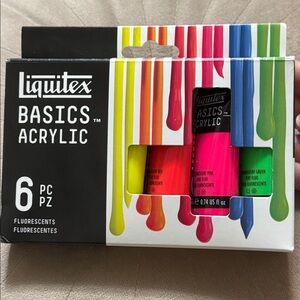 Liquitex Basics Acrylic Paint Set (6 Piece) Brand New